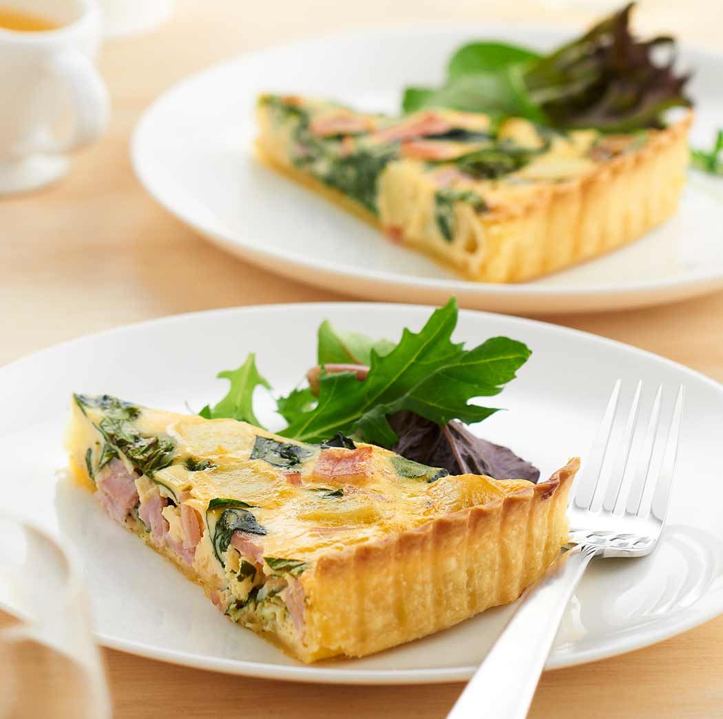 Vitasoy | Spinach, Bacon and Potato Quiche - Vitasoy